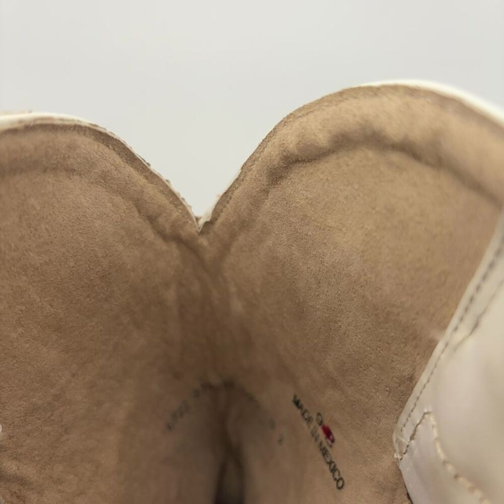 Idyllwind White Leather Western Heeled Cowboy Boots- Snip toe - Picture 6 of 7